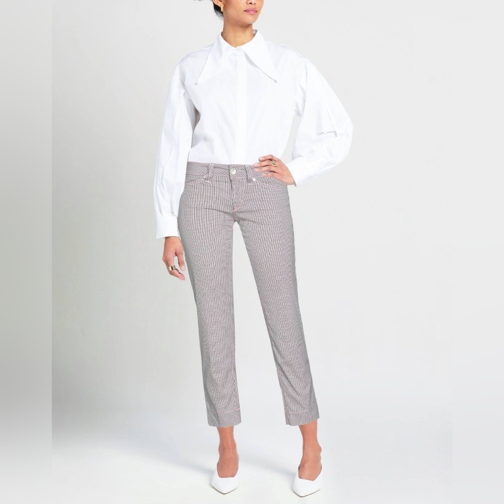 Womens Jacob Cohen Lightweight Cropped Casual Pants Handmade In Italy Size 27